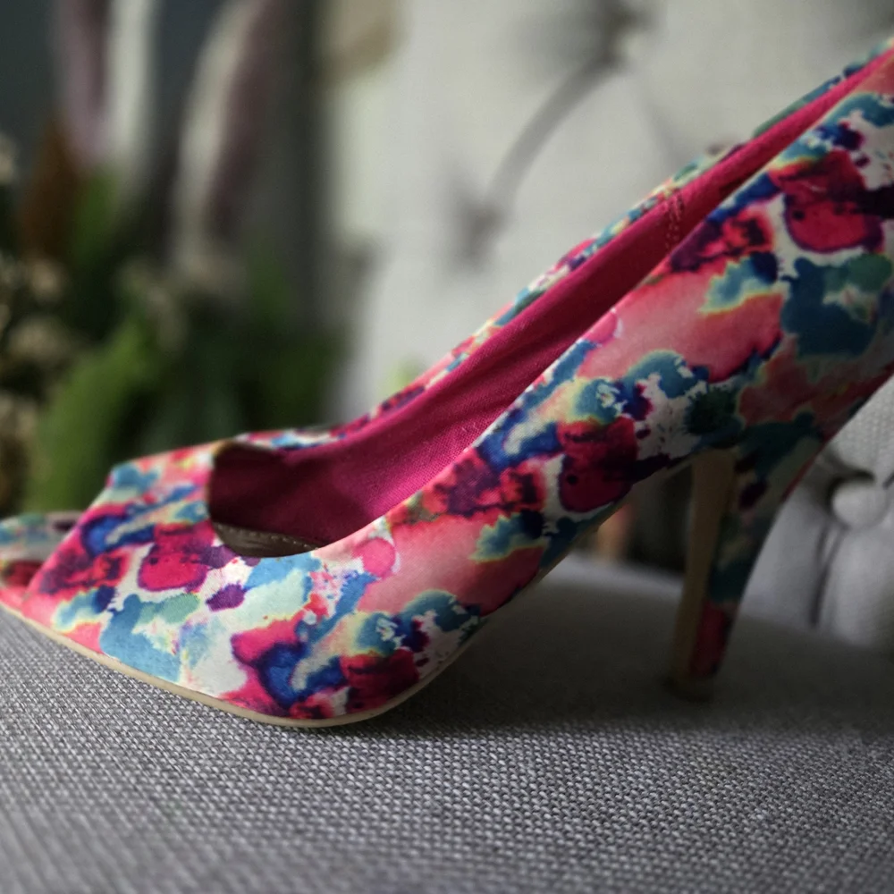Christian Siriano bright floral